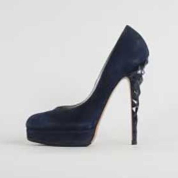 Casadei Blue Suede Pumps - 7US